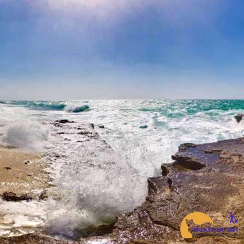 The rocky beach of Kish The rocky beach of Kish