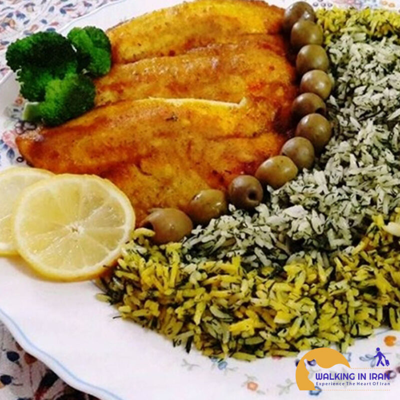 Sabzi Polo with Mahi